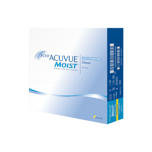 ACUVUE 1 DAY MOIST DIARIA PARA ASTIGMATISMO PACK DE 90