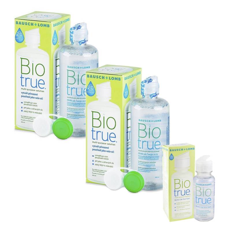 Pack Biotrue 2x300ml + 1 x FlightPack 60ml